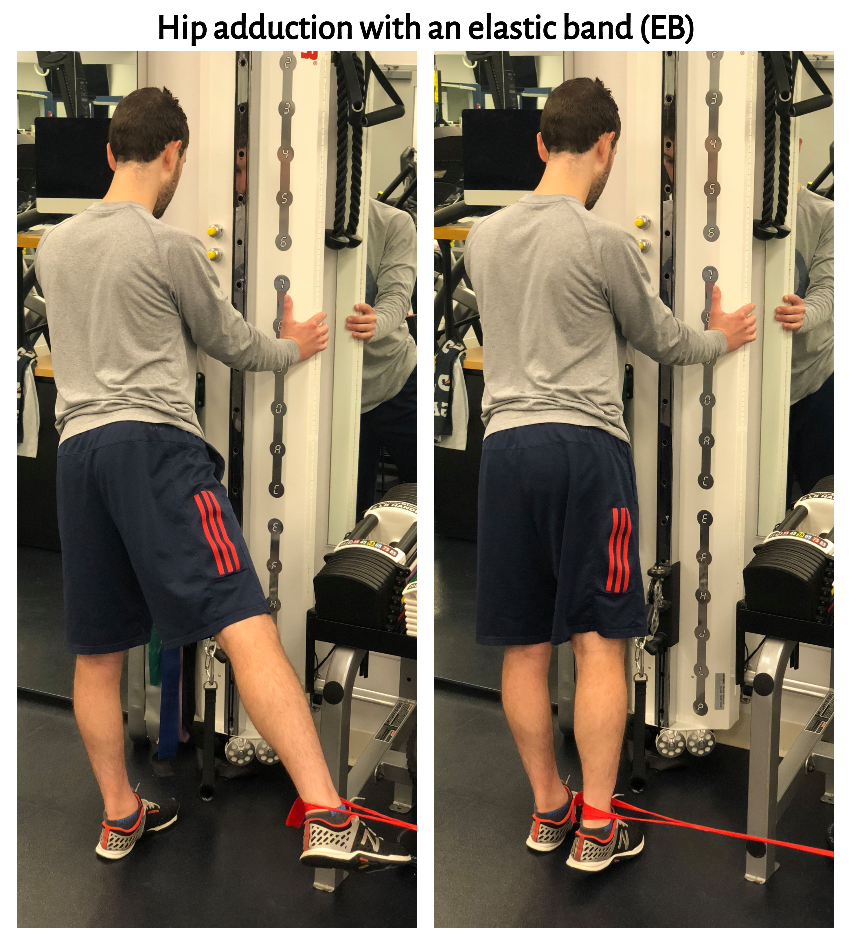 hip adduction with resistance band