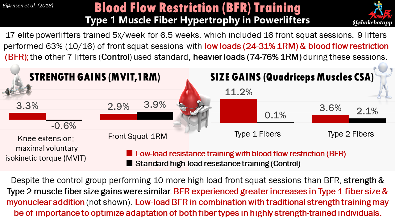 Read more about the article Type 1 Muscle Fiber Hypertrophy after Blood Flow–Restricted Training in Elite Powerlifters