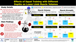 Read more about the article Effects of Squat Training with Different Depths on Lower Limb Muscle Volumes