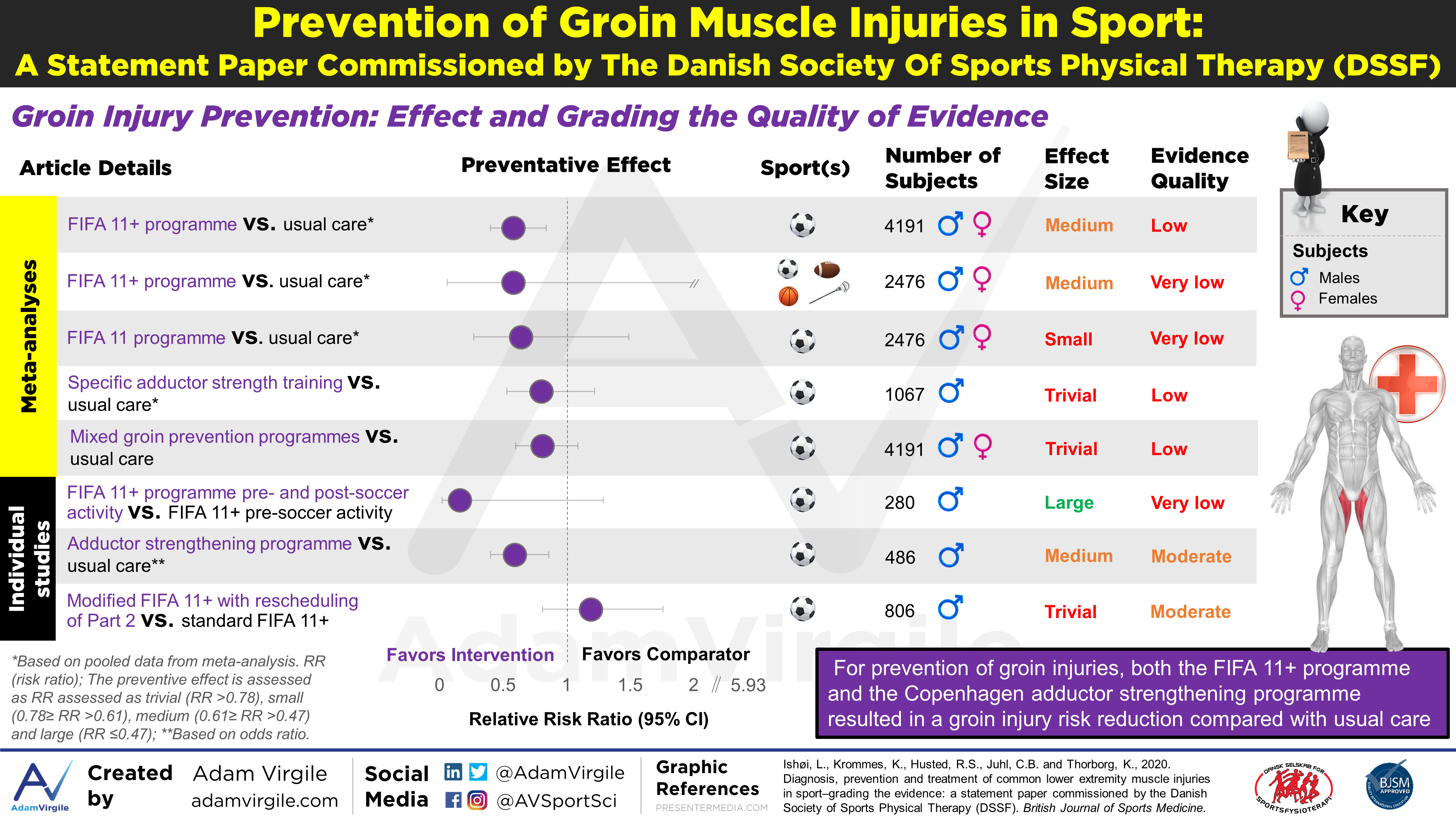Read more about the article Diagnosis, prevention and treatment of common groin muscle injuries in sport—grading the evidence: a statement paper commissioned by the Danish Society of Sports Physical Therapy (DSSF)