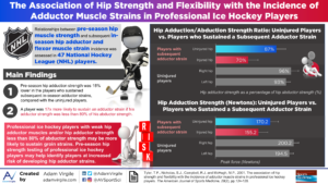 Read more about the article The Association of Hip Strength and Flexibility with the Incidence of Adductor Muscle Strains in Professional Ice Hockey Players