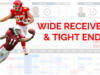 NFL Combine and Game Performance Comparison Tool: Wide Receivers and Tight Ends